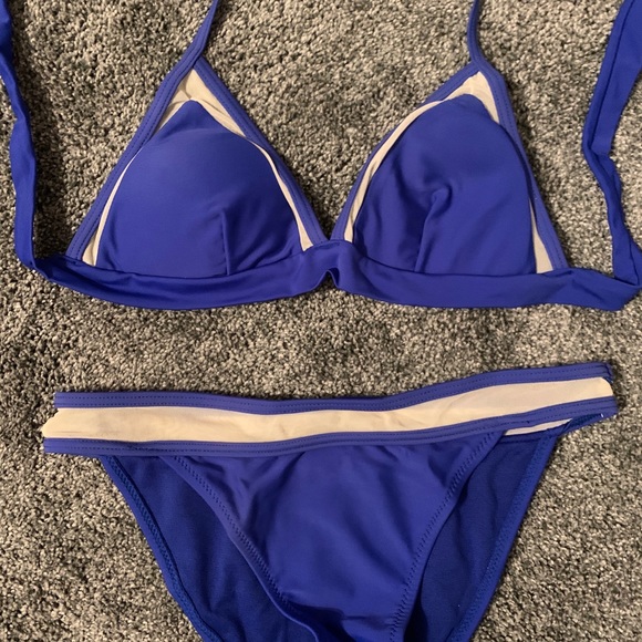 Blue Mesh Bikini - Picture 2 of 5